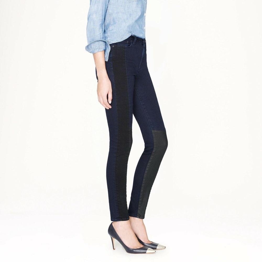 J. Crew Colorblock Midrise Toothpick Jeans sz 27
